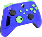 Custom Controllerzz Designer Series Custom Wireless Controller for Xbox Series X/S, Xbox One, & PC - Multiple Designs Available (Blue Chrome & Green Chrome Inserts) - Image 2