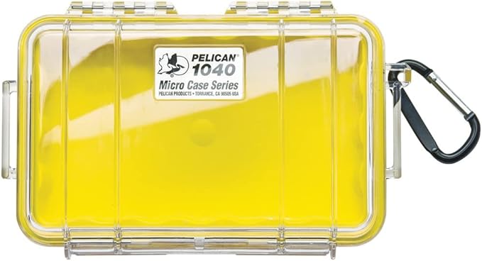 Pelican 1040 Micro Case (Yellow/Clear) by Pelican
