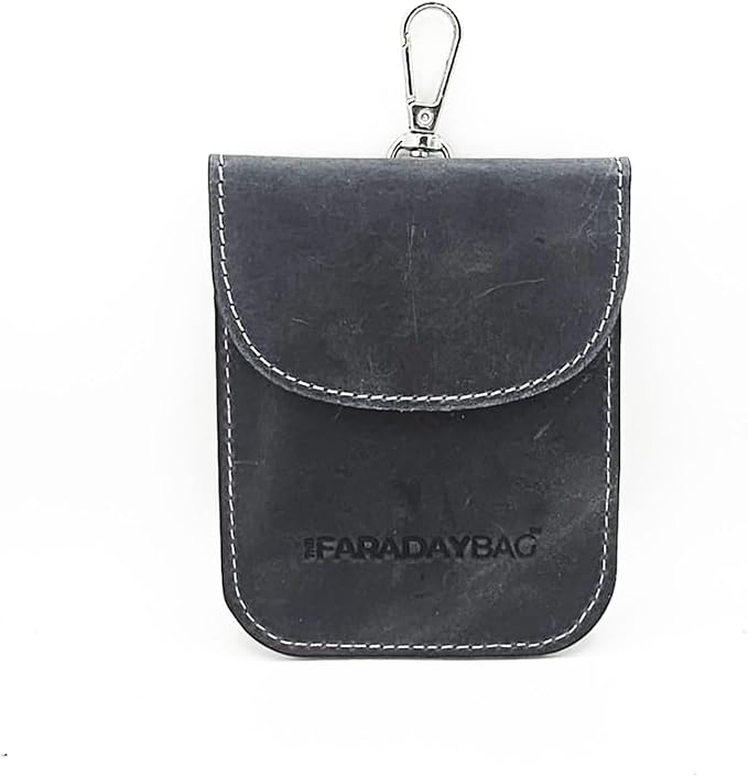 Faraday Key Fob Protector - Real Leather Premium Signal Blocking Pouches - RFID Blocking Car Key Security Shield - Image 6