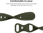 Thin Slim Band Compatible with Apple Watch 38mm 40mm 41mm 42mm 44mm 45mm 46mm 49mm, Replacement Silicone Sport Strap for iWatch Series 11/10/9/8/7/6/5/4/3/2/1 Ultra SE Women Men, Army Green - Image 4