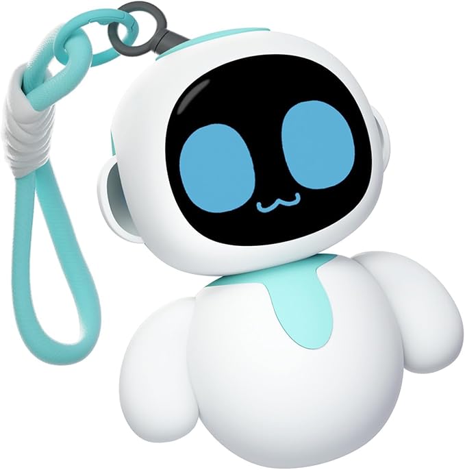 ENERGIZE LAB Eiliko Aquamarine - Your Tiny AI Charm Robot That Matches Every Daily Outfit, Fun Electronic Pendant Toys, for Couples and Best Friends. by EnergizeLab