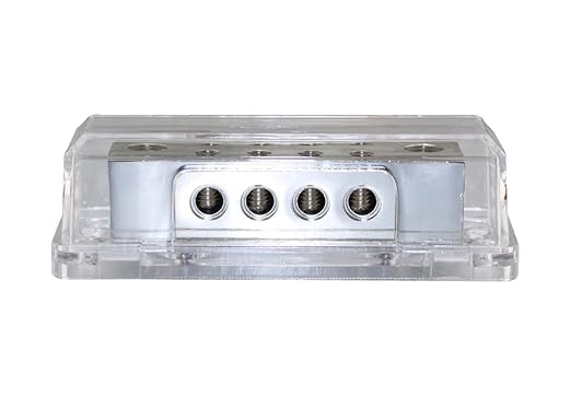 0/2 Gauge to 8 X 8 Gauge Power/Ground Distribution Block Nickel Plated PD-15N - Image 3
