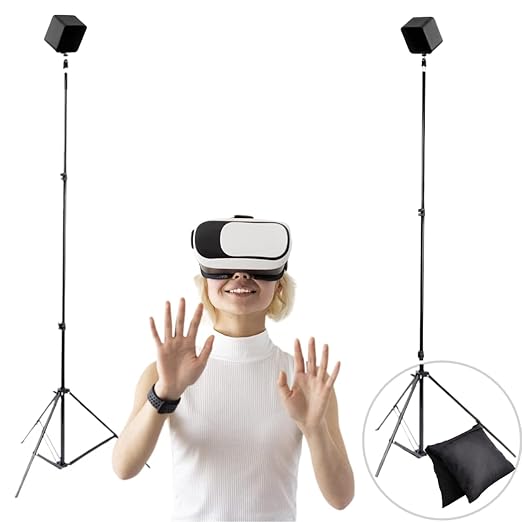 Skywin VR Tripod Stand, Base Station Mount (2 Stands), Compatible with Steam VR Base Station 2.0, Oculus Rift Constellation (Black) by Skywin