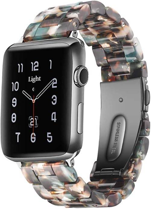 Light House Apple Watch Bands-Fashion Lightweight Resin iWatch Bands for Women Men 38mm/40mm/41mm/42mm(Series 11 10), 49mm/46mm/45mm/44mm/42mm(S 3 2 1), Compatible with Apple Watch Series 11 SE 10 9 8 7 6 5 4 3 Ultra by LightHouse