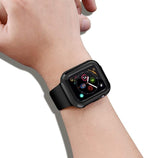 YMHML [2 Pack Compatible for Apple Watch 42mm Series 3/2/1 Tempered Glass Screen Protector with Hard Black Case, Full Coverage Easy Installation Bubble-Free Cover for iWatch Accessories - Image 6