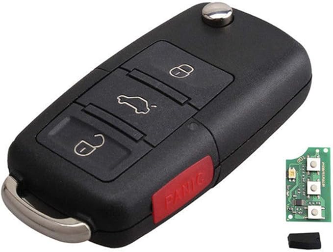 Beefunny Upgraded Flip Remote Car Key Fob 4 Button 315MHz 4D63 Chip for Ford , for Lincoln Town Car LS, for Mercury CWTWB1U331 (2) - Image 4