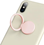 TENOC Phone Grip Sticky 360° Rotation Universal Stand Finger Ring Holder Slim Kickstand for Cell Phone Case, Pink by TENOC