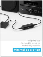 Smof Upgraded Ground Loop Noise Isolator, Noise Filter for Car Audio/Home Stereo System (Eliminate The Buzzing Noise Completely) with 3.5mm Audio Cable, Black - Image 5