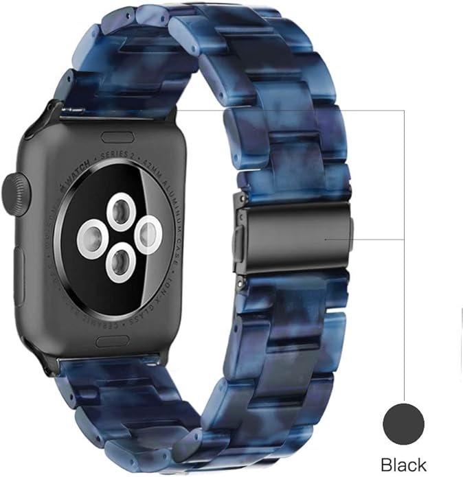 Light House Apple Watch Bands-Fashion Lightweight Resin iWatch Bands for Women Men 38mm/40mm/41mm/42mm(Series 11 10), 49mm/46mm/45mm/44mm/42mm(S 3 2 1), Compatible with Apple Watch Series 11 SE 10 9 8 7 6 5 4 3 Ultra - Image 2