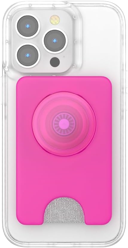 PopSockets Phone Wallet for MagSafe, Phone Card Holder with Grip, Pink - Magenta - Image 3