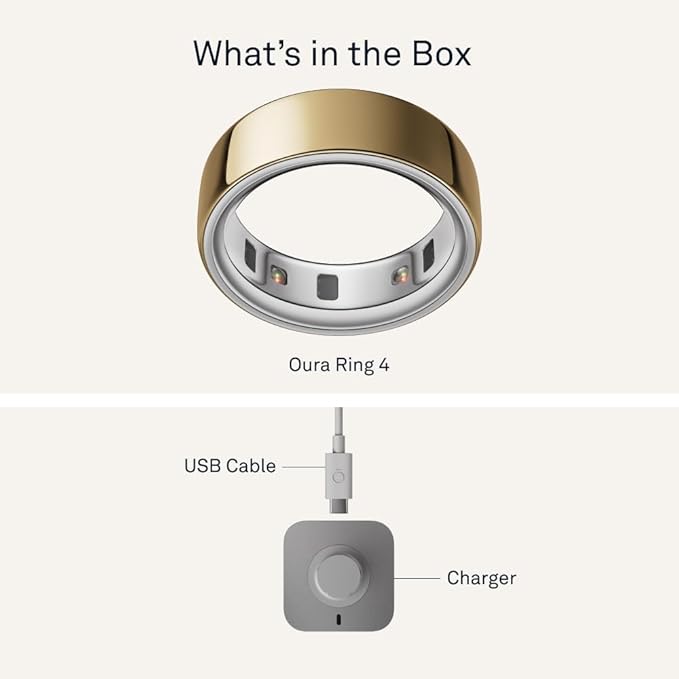 Oura Ring 4 - Gold - Size 13 - Sleep, Activity, Women’s Health, AI Advisor, Up to 8 Days of Battery Life, Size Before You Buy, Android & iOS Compatible - Image 9