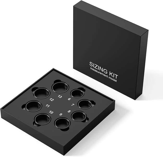 Ring Sizing Kit, Size First Before You Buy, Find The Comfortable Smart Ring Size, Choose from 8 Sizes (Size 6-13) by BOYACARE