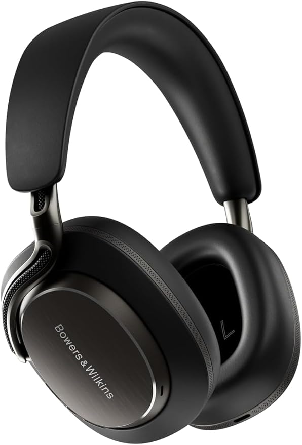 Bowers & Wilkins Px8 S2 Wireless Over-Ear Headphones, Active Noise Cancelling & Transparency Mode, High-Res Playback, 30H Playtime with Quick Charge Support, Bluetooth Headphones, Onyx Black by BowersWilkins