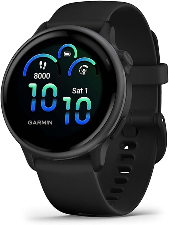 Garmin vivoactive 6 (Slate/Black) Fitness GPS Smartwatch Bundle - AMOLED Health Watch, 11-Day Battery Life, Body Battery, Music Storage with PlayBetter Screen Protectors & Portable Charger - Image 2