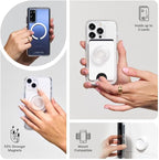PopSockets Phone Wallet for MagSafe, Phone Card Holder with Grip, Blue - Cobalt - Image 7