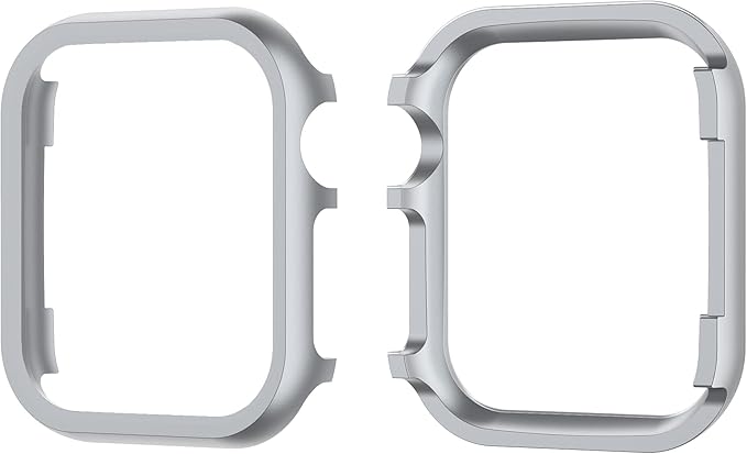 Case Aluminum Compatible with iWatch Series 11 42mm, Women Men Metal Stainless Steel Cases Lightweight Slim Protective Cover Scratch Resistant Bling Case Compatible with Apple Watch 42mm Series 10/11 by WFCKPQF