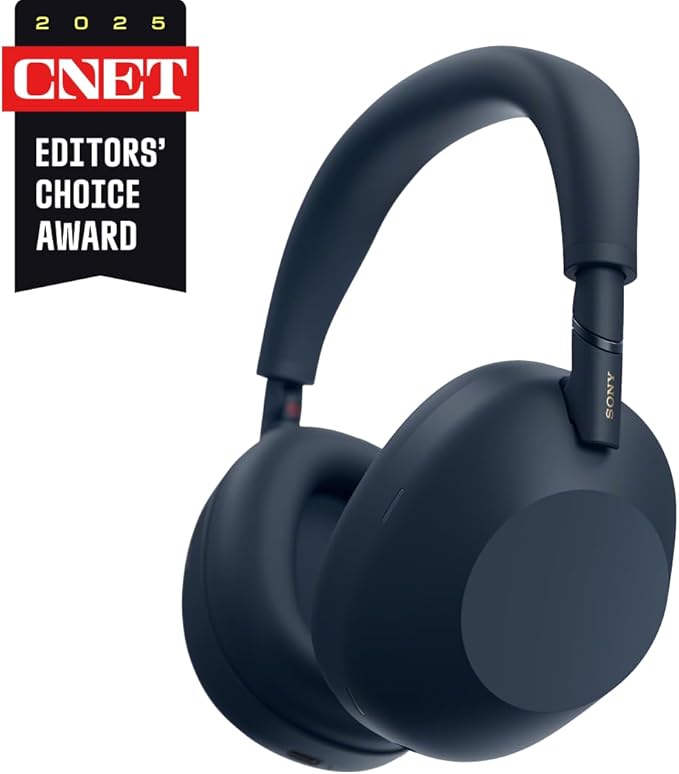 Sony WH-1000XM6 The Best Noise Canceling Wireless Headphones, HD NC Processor QN3, 12 Microphones, Adaptive NC Optimizer, Mastered by Engineers, Studio-Quality, 30-Hour Battery, Midnight Blue - Image 6