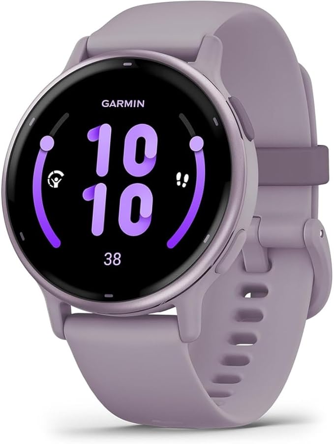 Garmin 010-02862-13 Vivoactive 5 Fitness Smartwatch, Orchid Bundle with Deco Essentials 2-Pack Screen Protector and 2 YR CPS Enhanced Protection Pack - Image 2