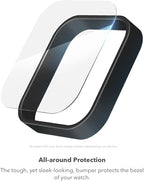 ZAGG InvisibleShield Glass Fusion 360 for Apple Watch Ultra 3/ 2/ 1, Watch Size: 49mm Face, Integrated Bumper and Flexible Hybrid Screen Protector for 360-degree protection – Smudge Resistant - Black Bumper - Image 4