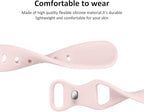 Thin Slim Band Compatible with Apple Watch 38mm 40mm 41mm 42mm 44mm 45mm 46mm 49mm, Replacement Silicone Sport Strap for iWatch Series 11/10/9/8/7/6/5/4/3/2/1 Ultra SE Women Men, Light Pink - Image 4