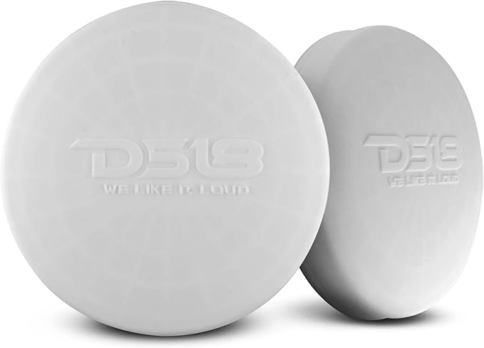 DS18 Hydro CS-6/WH 6.5" Silicone Marine Speaker Cover - Water, Dust and UV Rays Protection - Compatible with Tower Speakers - Great Durability - Special Edition (Pair) by DS18