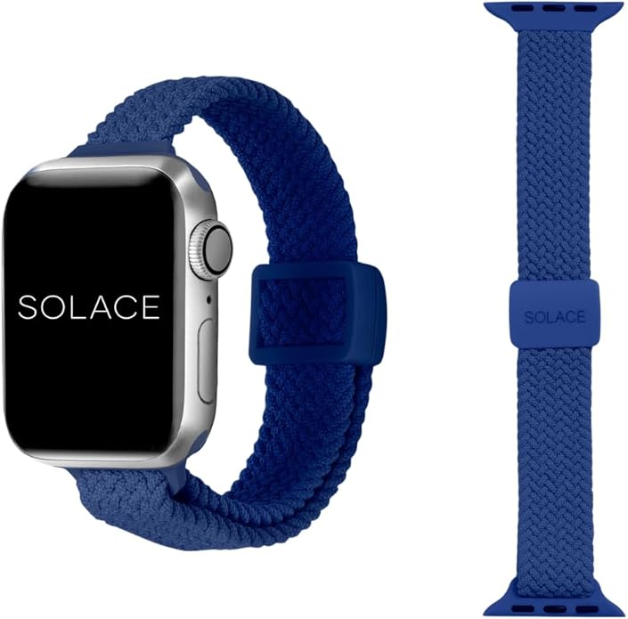 Solace Bands Imperium Adapt Wide Adjustable Nylon Braided Watch Band - Compatible with All Apple Watches - Solace Apple Watch Bands for Women & Men - Smart Watches Band Series 11-1, Ultra, SE by SolaceBand