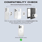 PopSockets Phone Grip for MagSafe, Magnetic Holder, Phone Stand, Black - Thermocromatic - Image 5