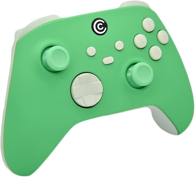 Custom Controllerzz Designer Series Custom Wireless Controller for Xbox Series X/S, Xbox One, & PC - Multiple Designs Available (Green Mint W/White Inserts) - Image 2