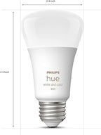 Philips Hue A19 LED Smart Light Bulb - White and Color Ambiance - 60W Indoor Light Bulb - Control with Hue App - Works with Alexa, Google Assistant and Apple Homekit - 3 Pack - Image 6