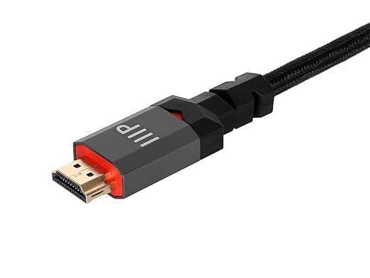 Monoprice 8K Certified Ultra High Speed HDMI Cable - 20 Feet - Black | Braided - HDMI 2.1, 8K@60Hz, 4k@120Hz, 48Gbps, HDR, VRR, CL3 in-Wall Rated - Image 3