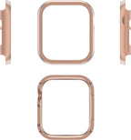 Compatible with iWatch Case 38mm Metal Frame Rose Gold, Stainless Steel Cases Shockproof Lightweight Protector Covers Aluminum Bumper Sleeve No Screen Compatible with Apple Watch 38mm Series 1/2/3 - Image 4