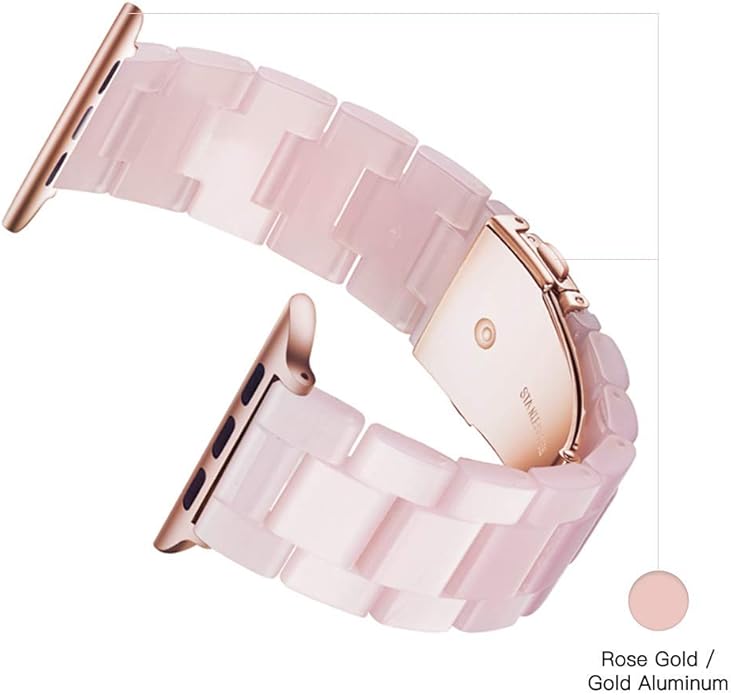 Light House Apple Watch Bands-Fashion Lightweight Resin iWatch Bands for Women Men 38mm/40mm/41mm/42mm(Series 11 10), 49mm/46mm/45mm/44mm/42mm(S 3 2 1), Compatible with Apple Watch Series 11 SE 10 9 8 7 6 5 4 3 Ultra - Image 4
