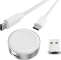 Basesailor Magnetic Charger Adapter for Apple Watch 11 10,5W USB C Wireless Charger Dock,Multi Charging Kit with Type C Cable & USB A Converter for iWatch Series 9 8 7 SE Ultra,42 46 44mm by Basesailor