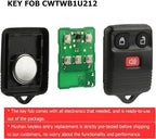 Key Fob for Ford F150 F250 F350 1998-2014, Car Remote Key 3-Button Keyless Entry, PN# CWTWB1U212, Easy Programming & Durable Design - Image 3