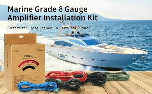 8 Gauge CCA Amplifier Wiring Kit 800W Power Handling Complete Amp Installation Kit for High-Performance Car Audio Systems, Delivers Clean Power to Subwoofers, Speakers & Head Units AGAK8 - Image 6