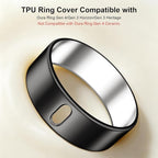 3 Pack Ring Cover Compatible with Oura Ring Gen 4/Oura Ring Gen 3 Horizon/Heritage-Size 12,Support Charging with Cover on,Anti-Scratch Ultra-Thin TPU Ring Protector for Men Women,Black+Blue+Green - Image 2
