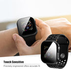 2 Pack Privacy Case for Apple Watch Screen Protector, Anti-Spy Tempered Glass Film Apple Watch Cover Hard PC Case Bumper for iWatch Series 11 Series 10 - Black/Clear 46mm - Image 5