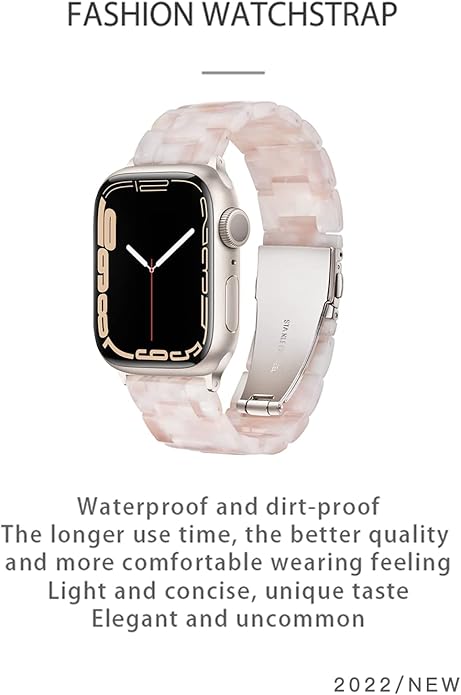 Light House Apple Watch Bands-Fashion Lightweight Resin iWatch Bands for Women Men 38mm/40mm/41mm/42mm(Series 11 10), 49mm/46mm/45mm/44mm/42mm(S 3 2 1), Compatible with Apple Watch Series 11 SE 10 9 8 7 6 5 4 3 Ultra - Image 7
