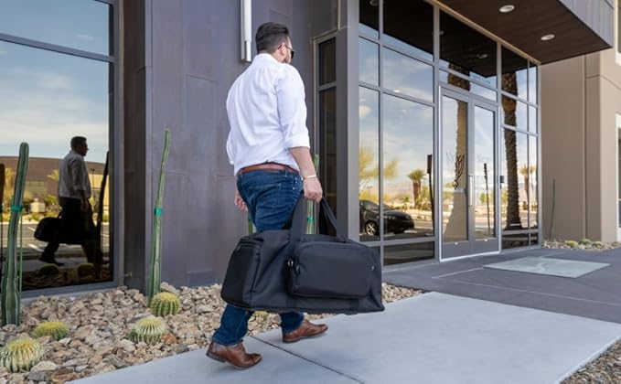 Xtreme Sight Line ~ Xecutive Transport Faraday Duffel Bag with Removable XTECH Pouch for Computer Towers and Other Large Electronics ~ Data Security for Executive Travel ~ Shoulder Strap Included - Image 4