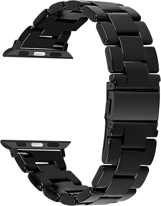 Lightweight Resin Band For Apple Watch Series 11 10 9 8 7 6 5 4 3 2 1 SE 3 2 Ultra 3 2, Fashion Adjustable Replacement Strap for iWatch Bands 38mm 40mm 41mm 42mm 44mm 45mm 46mm 49mm for Women Men - Image 2