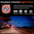 Dash Cam for Cars, 1080P Full HD Dual Dash Cam Front Inside, WiFi, 2" Screen, Night Vision, G-Sensor, Loop Recording, 170° Wide Angle, APP Control (Dual Dashcam) - Image 5