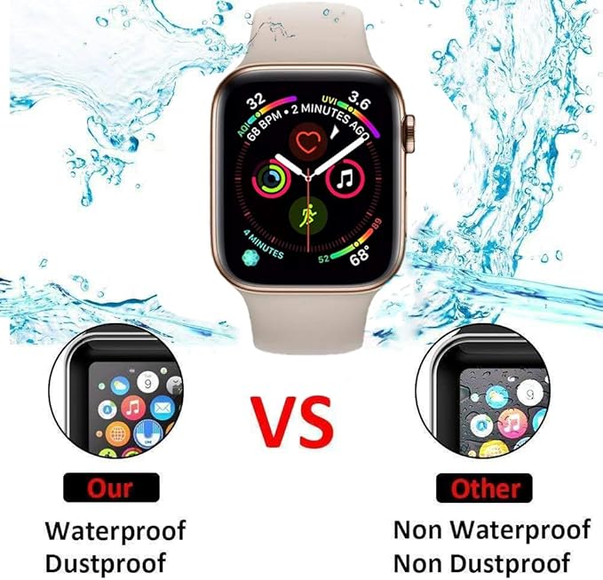 2 Pack - Liquid Tempered Glass Screen Protector Compatible for Apple Watch Full Coverage Protective Foil 9H 2.5D(40mm) - Image 3
