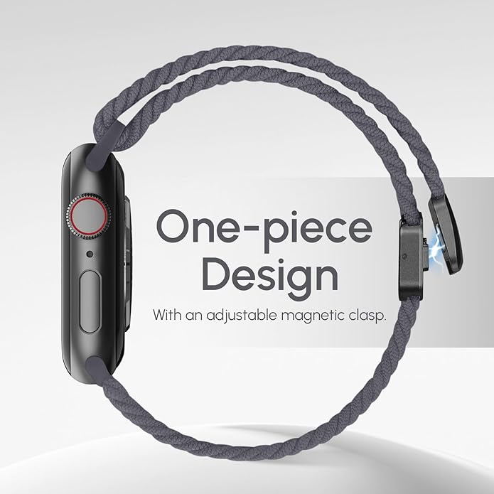 Braided Stretchy Band Compatible with Apple Watch Bands 38mm 40mm 41mm 42mm 44mm 45mm 46mm 49mm Women Men, Soft Nylon Sport Elastic Strap for iWatch Band Series 11 10 SE 9 8 7 6 5 4 Ultra 3 2 1 - Image 2