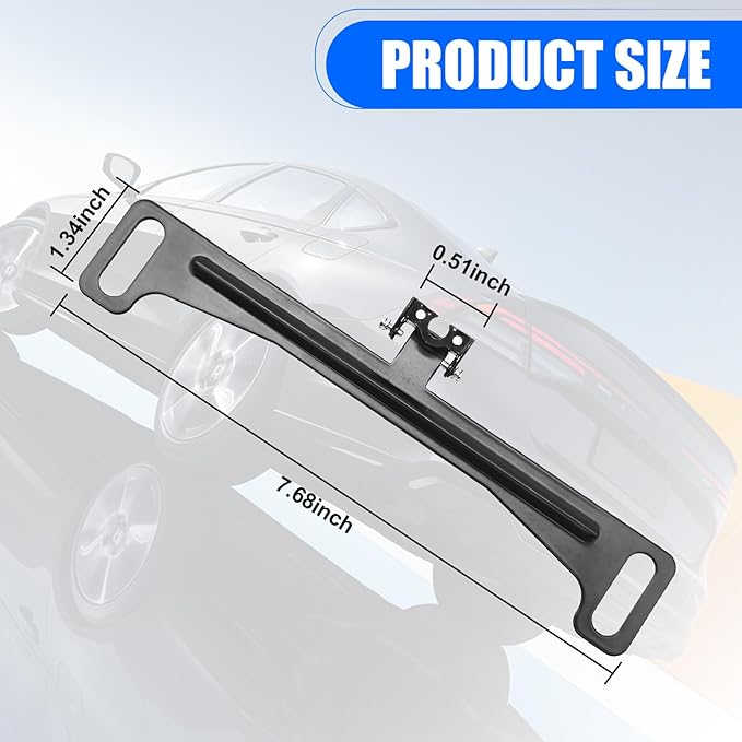 Pack-1 Car Rear View Camera Bracket, Metal Dash Cam Mount Kit, Waterproof License Plate Mount, Back Up Camera Installation Tool, Automotive Parts, Universal for Most Cars (Black) - Image 2