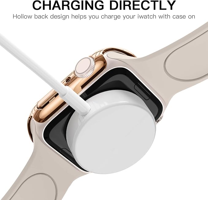 Recoppa Case Compatible for Apple Watch Series 10/11 – 46mm ONLY, Shockproof Ultra-Thin Hard PC Bumper Case All-Around Edge Protective Cover Frame [NO Screen Protector] for iWatch Accessories,Rosegold - Image 5