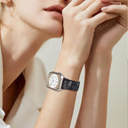 V.R.HOPE Resin Watch Band Compatible with Apple Watch Band for Women 38mm 40mm 41mm 42mm Starlight Fashion Lightweight Bracelet Strap for iWatch Series 11/10/9/8/7/6/5/4/3/2/1/SE3(Marble Black) - Image 5