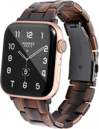 HOPO Compatible With Apple Watch Band 38mm 40mm 41mm 42mm 44mm 45mm 46mm 49mm,Resin Watch Strap Bracelet Wristband Fashion Lightweight Replacement For iWatch Bands Series 11 Ultra 10 9 8 7 6 5 4 3 2 1 SE for Women Men by HOPOWATCHBANDFORAPPLEWATCH