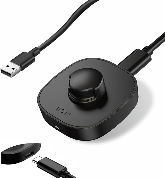Charger for Oura Ring Gen3 - Size 12 - Fast Charging Dock with USB-C Cable Compatible with Oura Ring Gen3 | Full Battery Charge in 60-90 Minutes - Black by Unknown