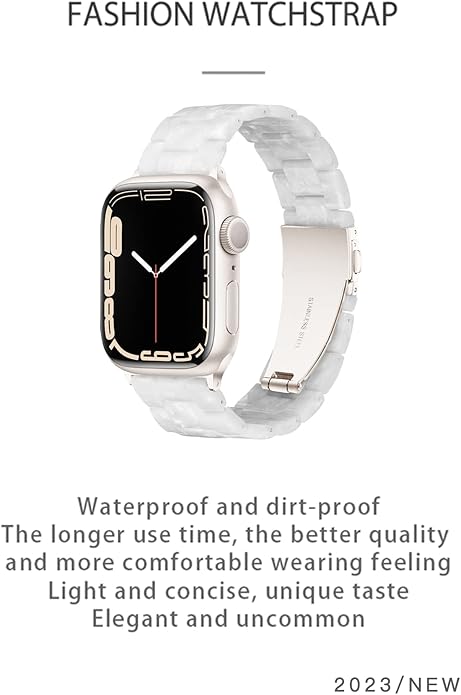 Light House Apple Watch Bands-Fashion Lightweight Resin iWatch Bands for Women Men 38mm/40mm/41mm/42mm(Series 11 10), 49mm/46mm/45mm/44mm/42mm(S 3 2 1), Compatible with Apple Watch Series 11 SE 10 9 8 7 6 5 4 3 Ultra - Image 8