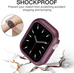 Recoppa Case Compatible for Apple Watch Series 7/8/9 – 45mm ONLY, Shockproof Ultra-Thin Hard PC Bumper Case All-Around Edge Protective Cover Frame [NO Screen Protector] for iWatch Accessories, Wine - Image 2